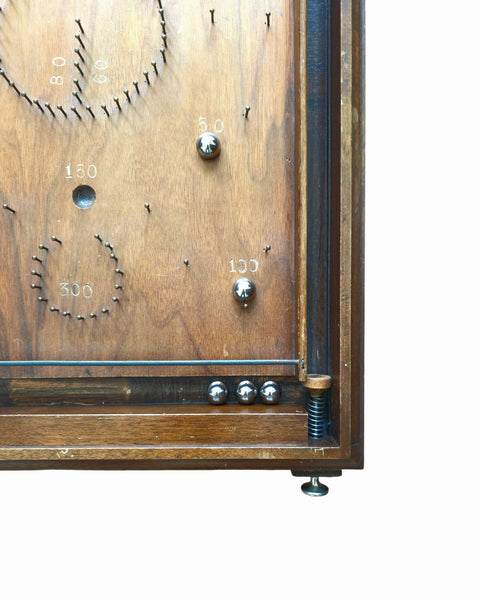 Antique Bagatelle Wood Pinball Game