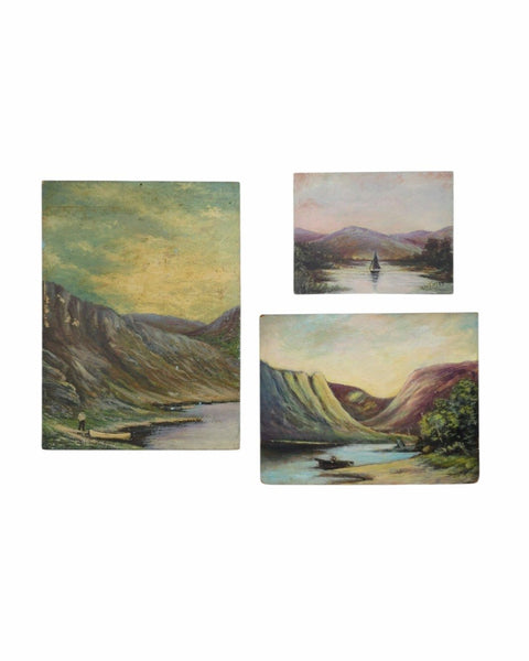A Trio Of Moody Landscape Paintings