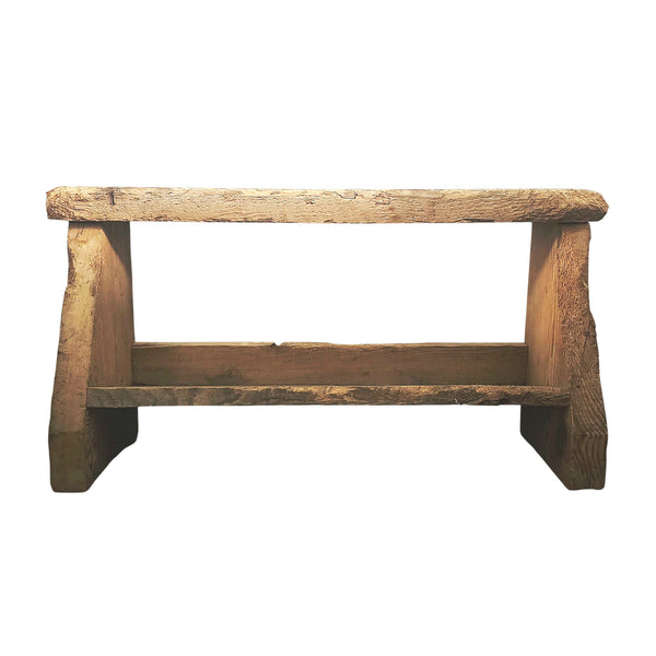 Fabulous Primitive Small Wood Bench