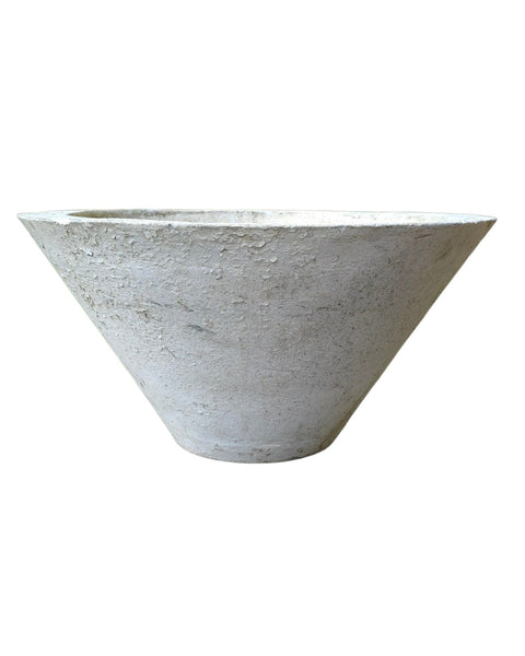 Mid-Century Cast Cement Cone Form Garden Planter