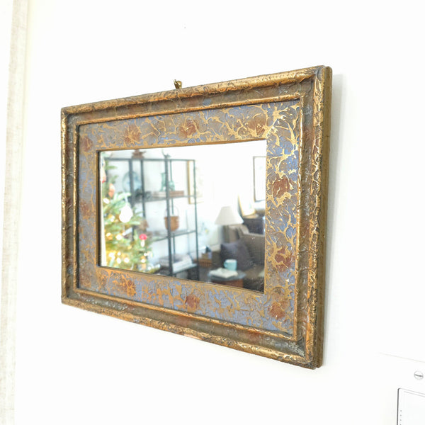 Antique Mirror In Mixed Metals Gilt