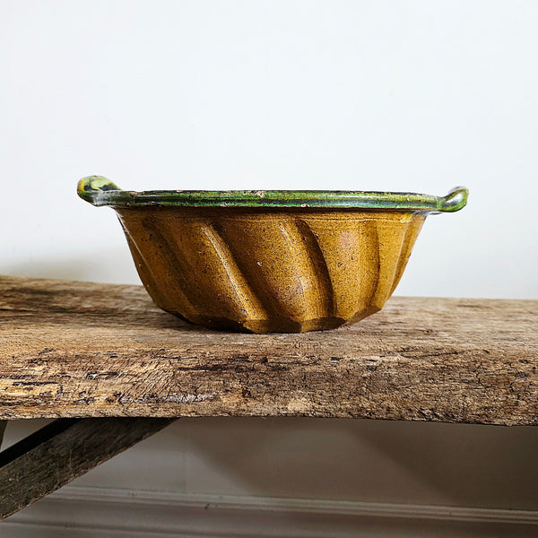 19th Century French Redware Cake Mold