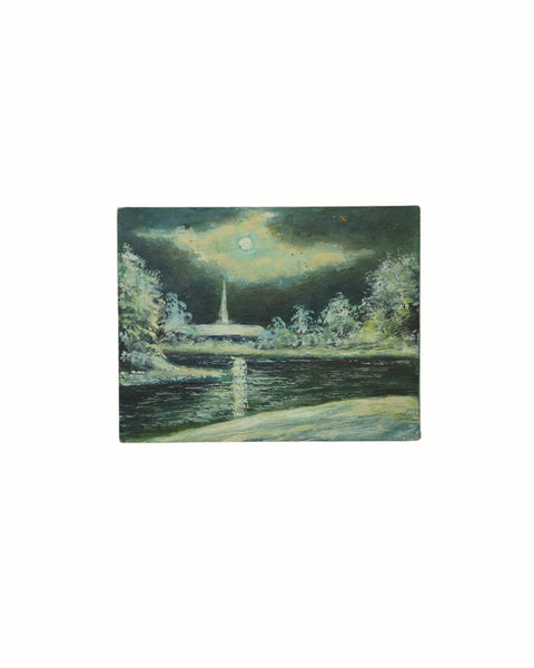 'A Winters Night' Oil On Board