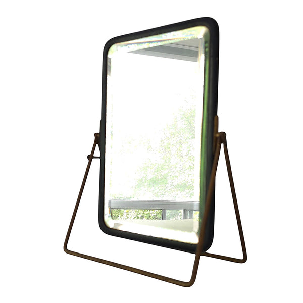 Antique Circa 1880's French Table Top Campaighn Mirror