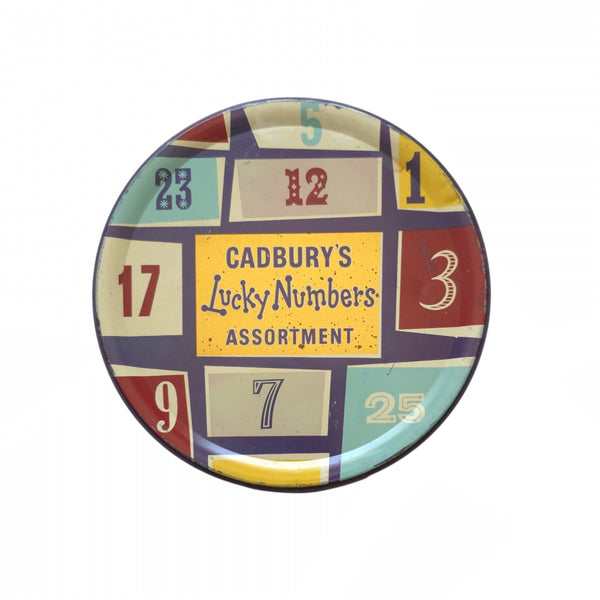 Circa 1950's Cadbury's Lucky Nubers Assortment Tin