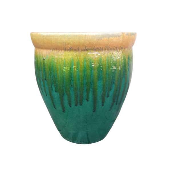 Drip Glaze Garden Flower Planter Jardiniere