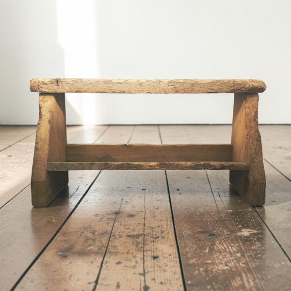 Fabulous Primitive Small Wood Bench
