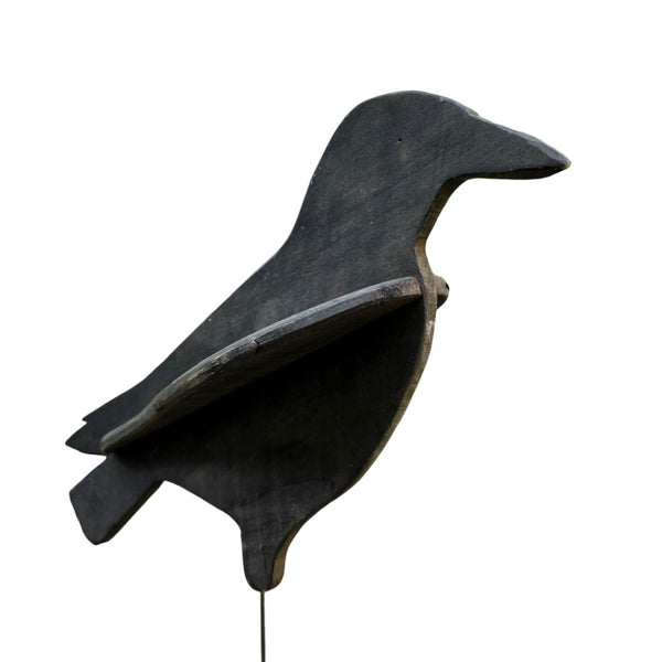 Vintage Wood Crow Decoy