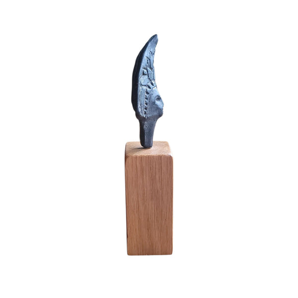 Carved Wood Beautiful African Bust