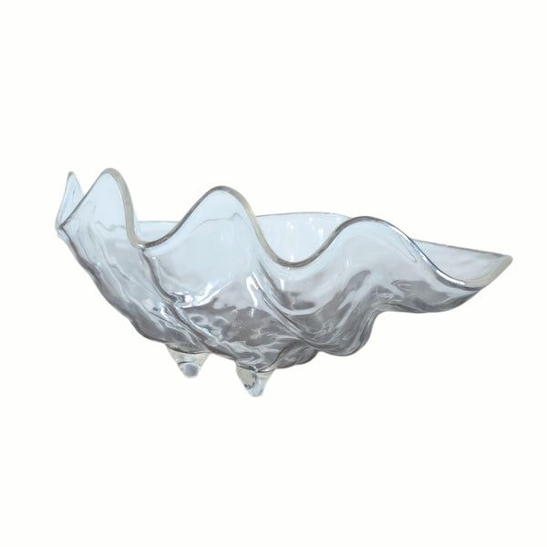 Lucite Acrylic Large Decorative Clam Shell Ice Bucket