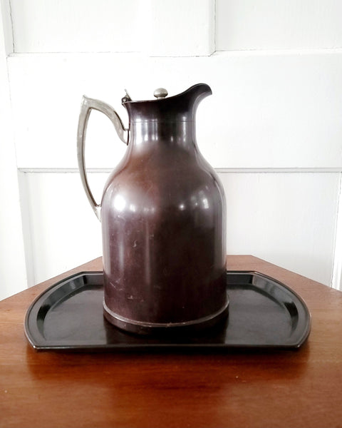 Art Deco Bakelite Thermos Caraffe & Tray