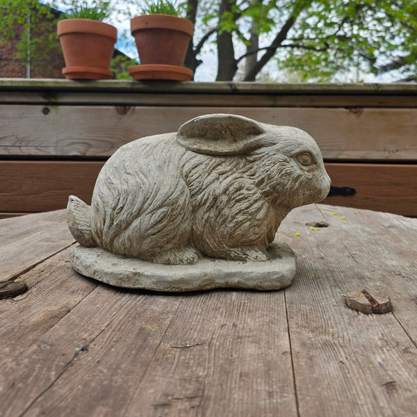 Lovely Cast Cement Garden Rabbit