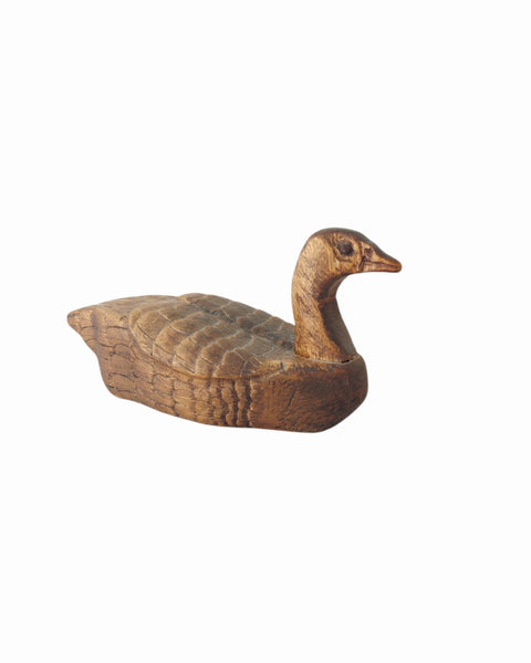 Vintage Carved Wood Primitive Duck