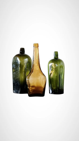 Trio Of Antique Bottles