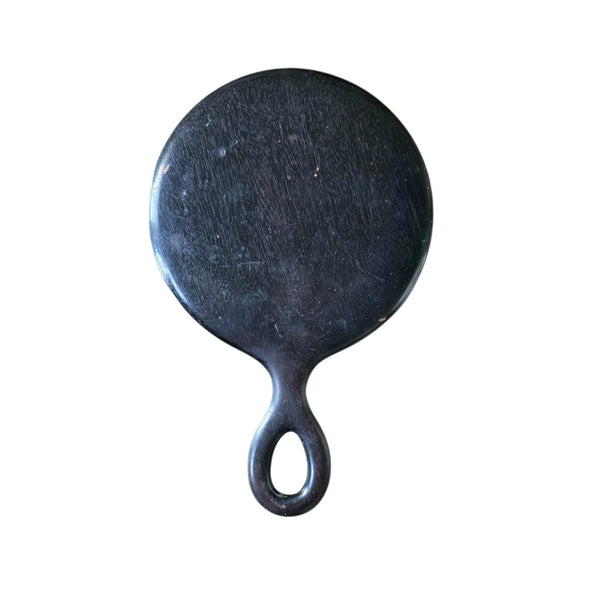 Antique Ebony Hand Or Hanging Mirror