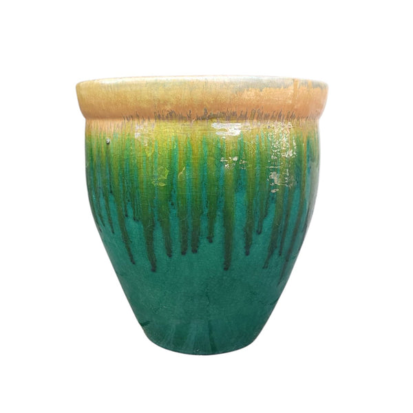 Drip Glaze Garden Flower Planter Jardiniere