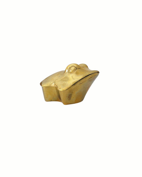 Brass Frog Trinket Box