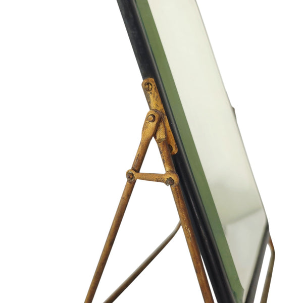 Antique Circa 1880's French Table Top Campaighn Mirror