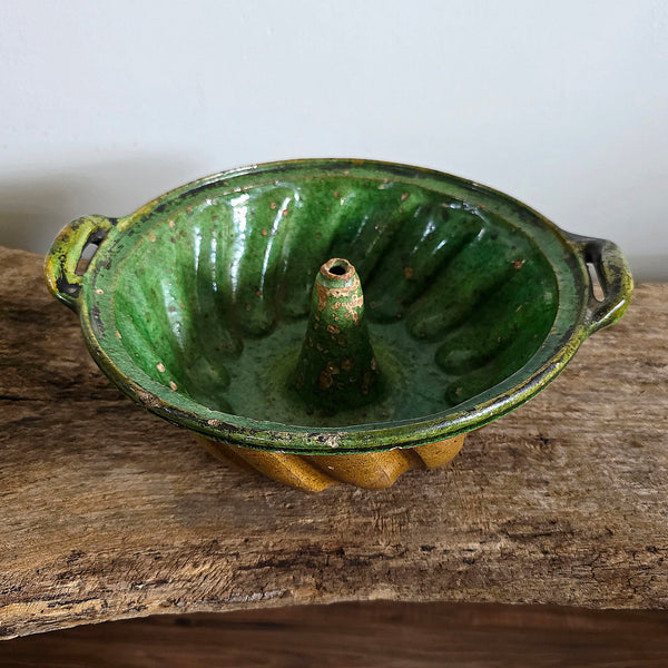 19th Century French Redware Cake Mold