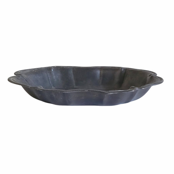 Antique Pewter Shallow Bowl