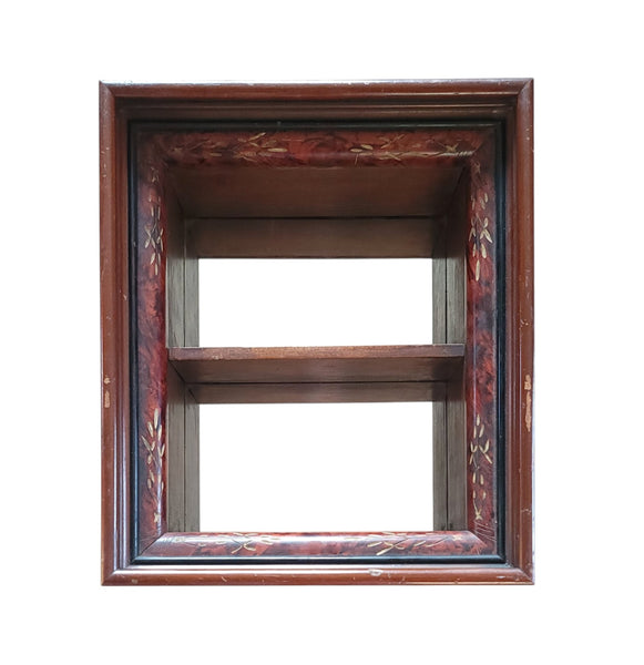 Antique Eastlake Mirrored Shadowbox Frame