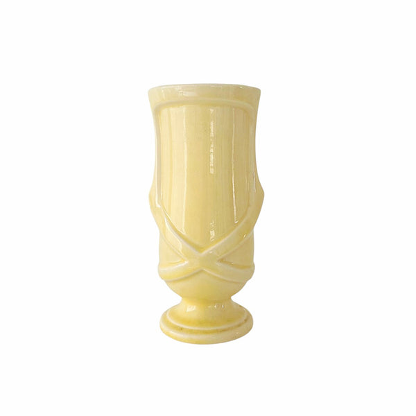 Soft Yellow Pottery Vase