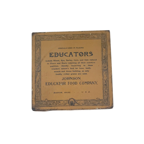 Antique Cracker Tin Dr.Johnsons 'Educator' Crackers