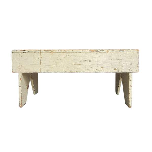 Primitive Country Bench In Original Paint