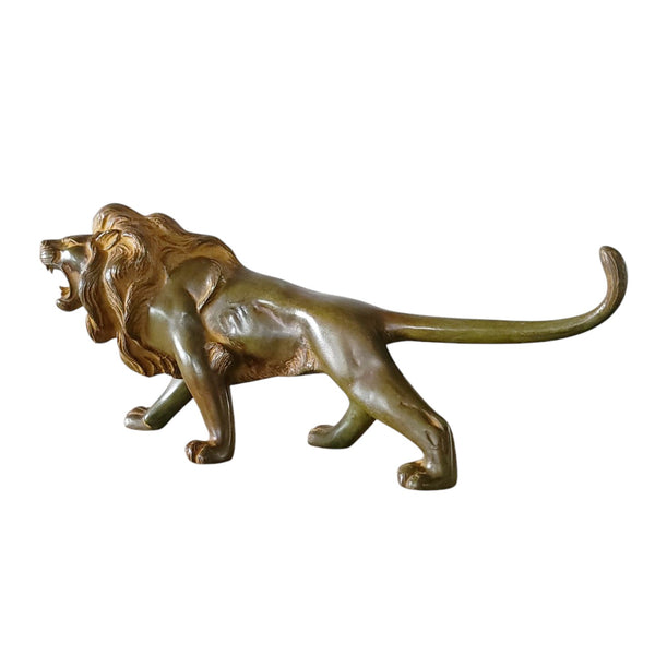 Japanese Cast Bronze Lion
