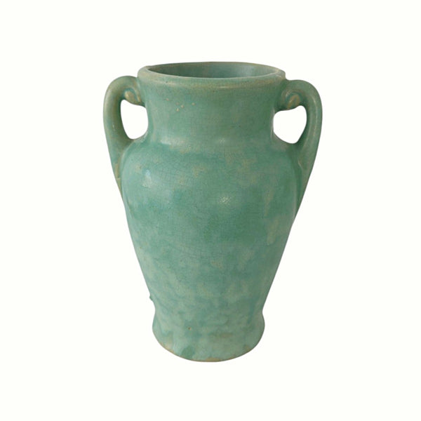 Antique Matte Green Glaze McCoy Pottery Vase