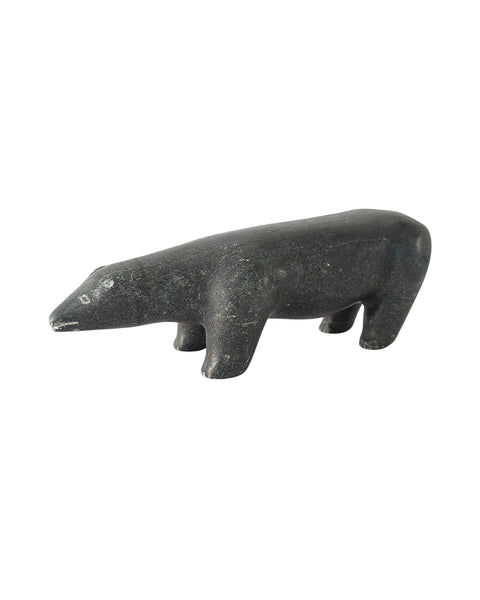 Inuit Soapstone Bear Signed