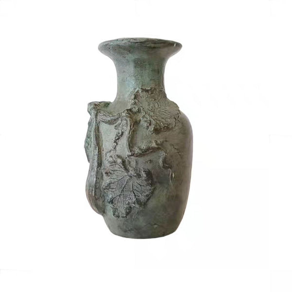 Japanese Cast Bronze Vase