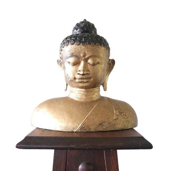 Bronze Nepali Buddha Bust