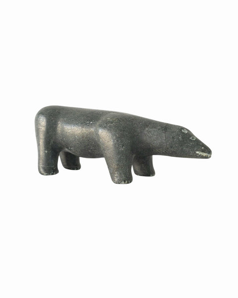 Inuit Soapstone Bear Signed