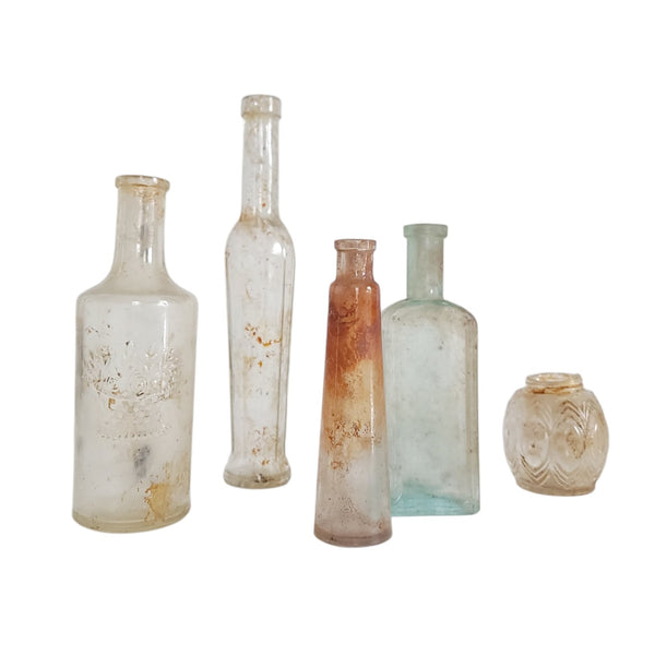 Collection of Five Antique Bottles