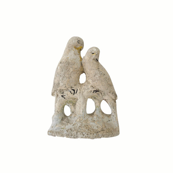 Antique Chalkware Lovebirds