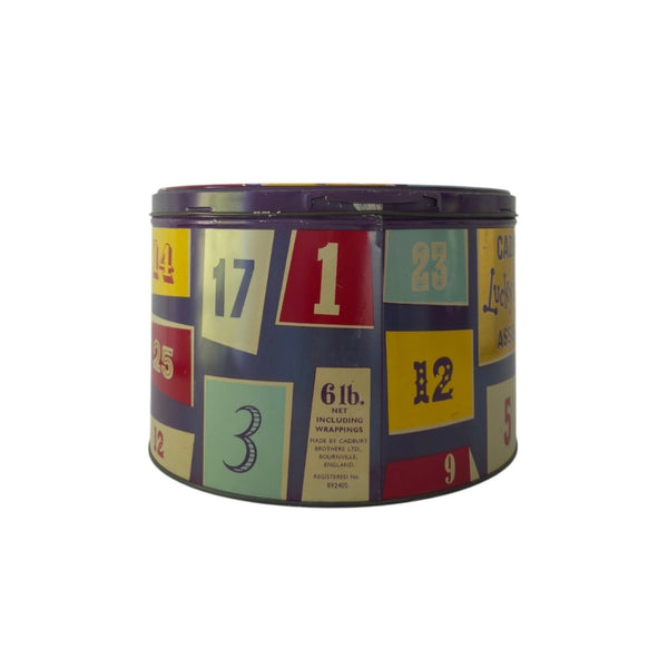 Circa 1950's Cadbury's Lucky Nubers Assortment Tin