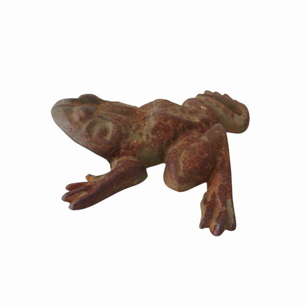 Charming Cast Iron Garden Frog