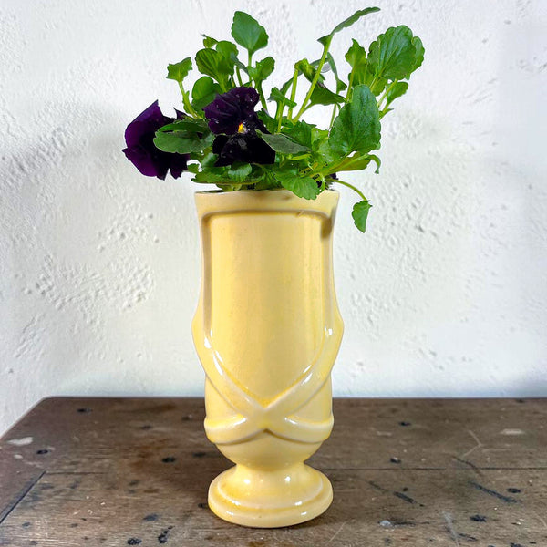 Soft Yellow Pottery Vase