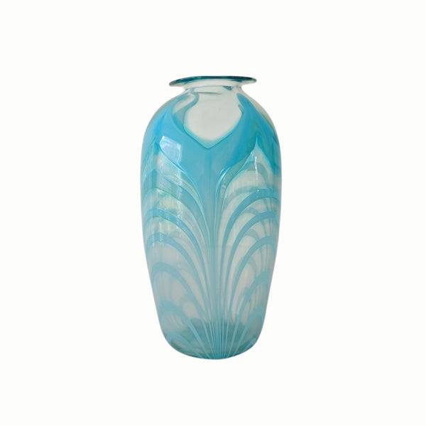 Martin Demaine Circa 1970's Art Glass 'Pulled Petal' Vase