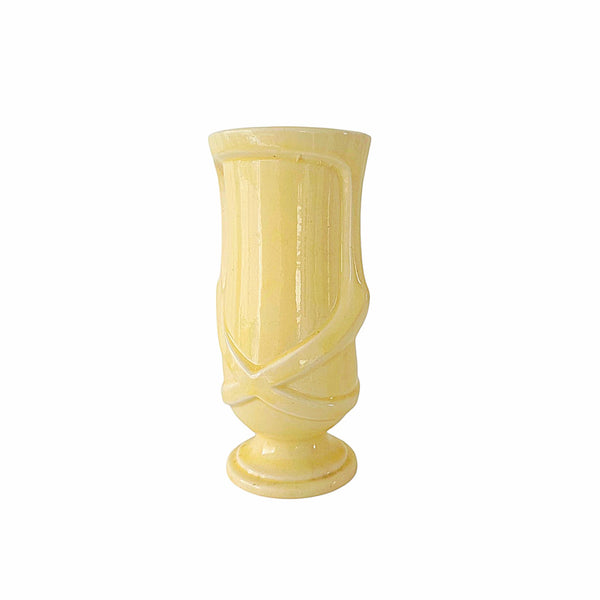 Soft Yellow Pottery Vase