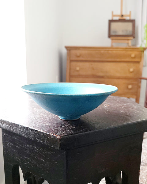 Exquisite Blue Studio Pottery Bowl