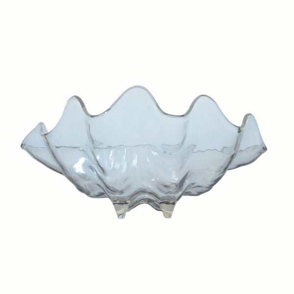 Lucite Acrylic Large Decorative Clam Shell Ice Bucket