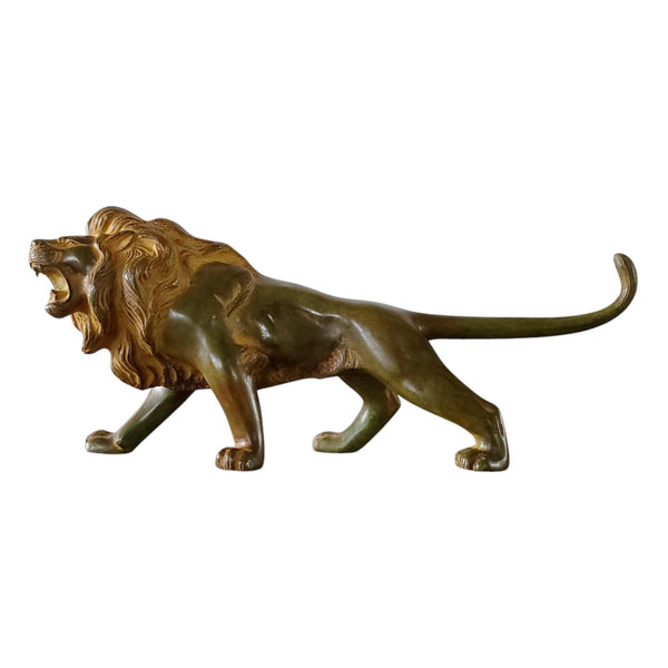 Japanese Cast Bronze Lion