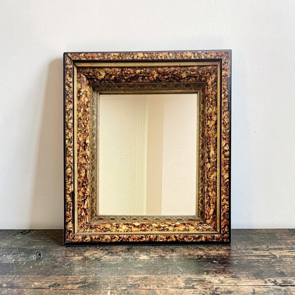 Antique Eastlake Mirror With Faux Marbelized Surround