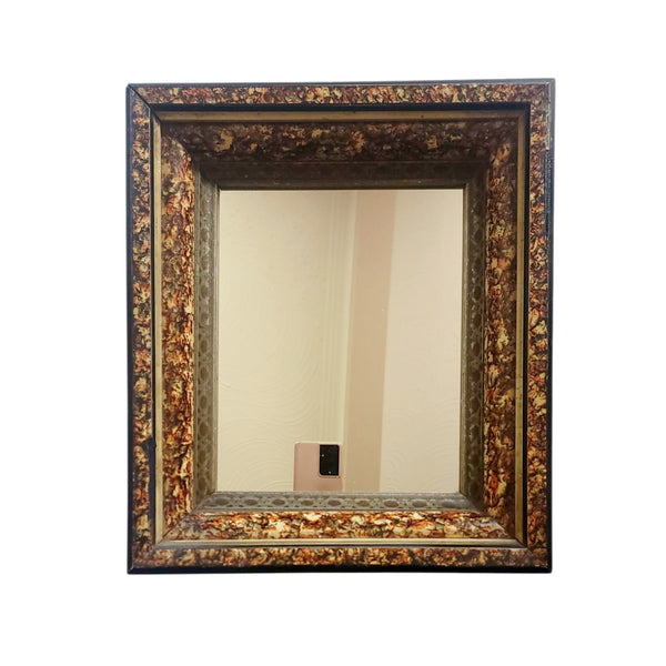 Antique Eastlake Mirror With Faux Marbelized Surround