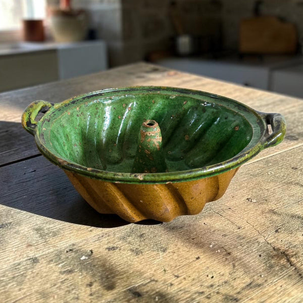 19th Century French Redware Cake Mold