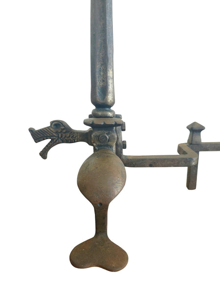 Oscar Bach Antique Seahorse Andirons