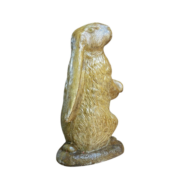 Cast Cement Painted Garden Hare Rabbit Statuary