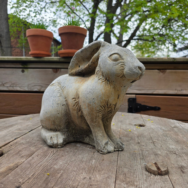 Wonderful Cast Cement Garden Rabbit